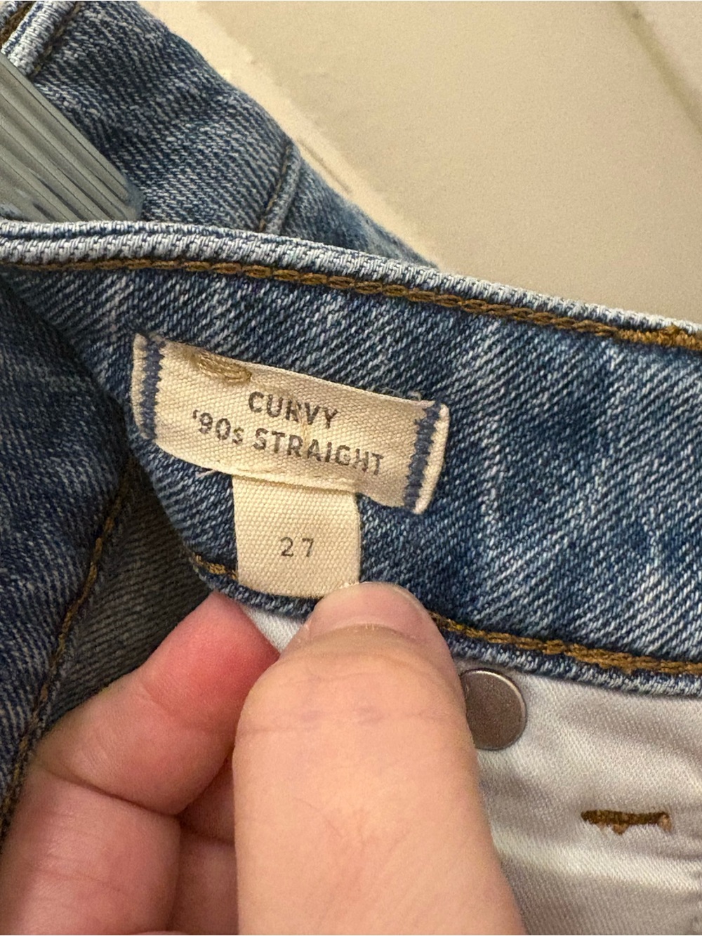 Madewell Curvy '90s Straight Jean in Light Blue Wash Women’s Size 27 - Picture 3 of 15